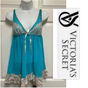 Victoria’s Secret Aqua Babydoll Lingerie